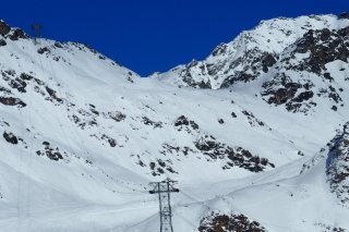Le lieu de l'accident en dehors du domaine skiable de Verbier
